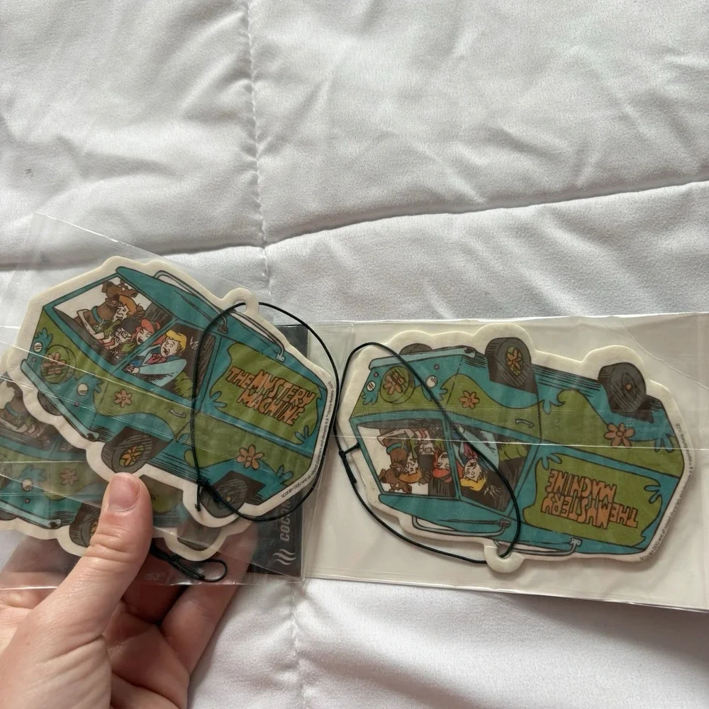 Big Sniff Car Air Freshener‎ Scooby Doo Mystery Machine 3 Pcs Coconut